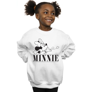 Vêtements Fille Sweats Disney Minnie Mouse Kiss Blanc