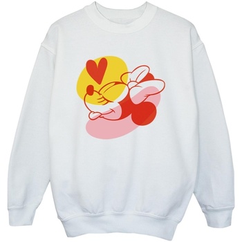Vêtements Garçon Sweats Disney Minnie Mouse Tongue Heart Blanc