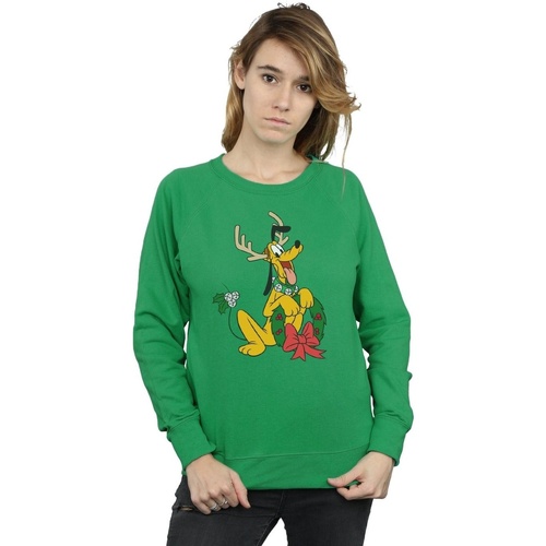 Vêtements Femme Sweats Disney Pluto Christmas Reindeer Vert