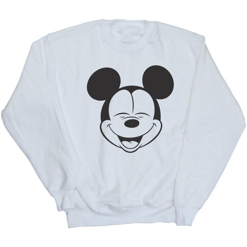 Vêtements Fille Sweats Disney Mickey Mouse Closed Eyes Blanc