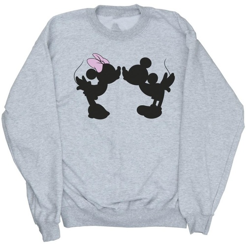 Vêtements Fille Sweats Disney Mickey Minnie Kiss Silhouette Gris