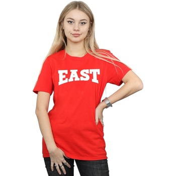 Vêtements Femme T-shirts manches longues Disney High School Musical The Musical East High Rouge