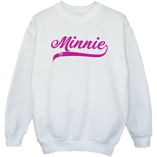 Vêtements Fille Sweats Disney Minnie Mouse Logo Blanc