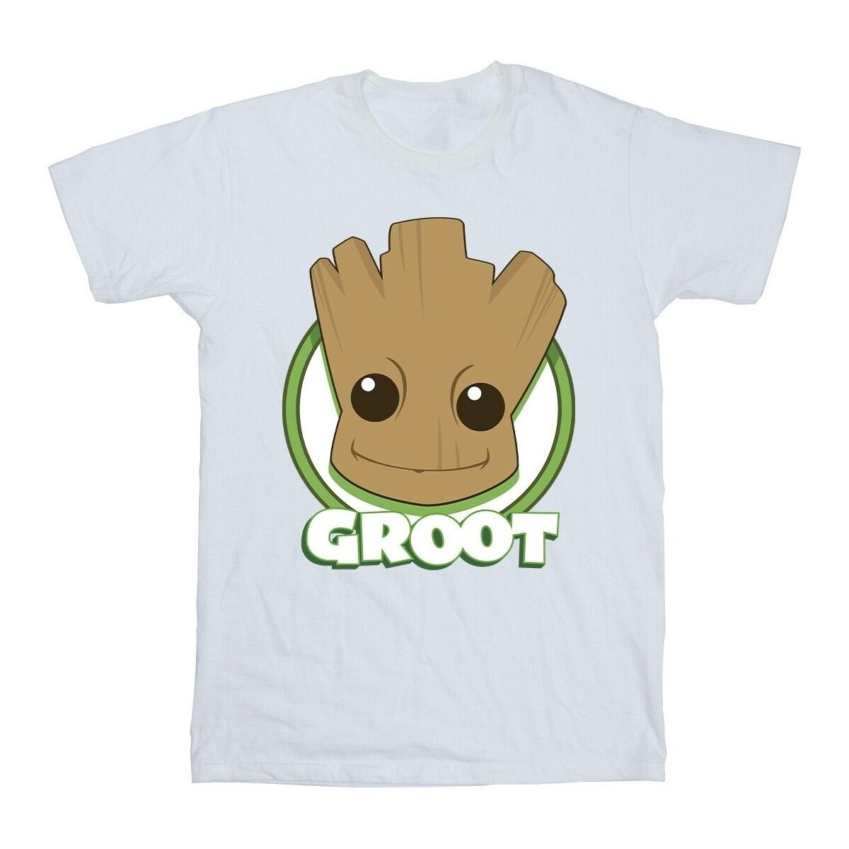 Vêtements Homme T-shirts manches longues Guardians Of The Galaxy Groot Badge Blanc