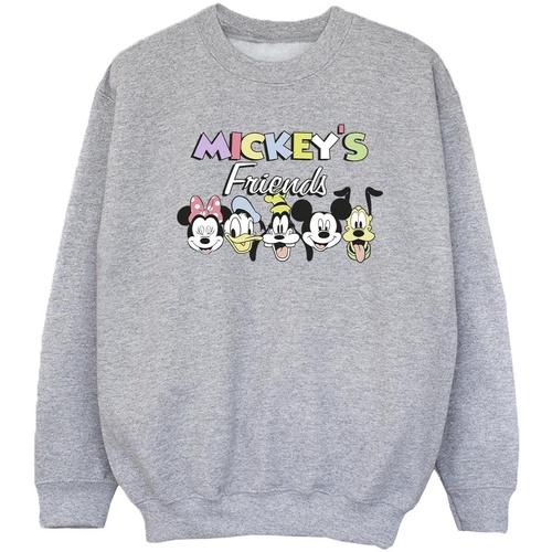 Vêtements Fille Sweats Disney Mickey Mouse And Friends Faces Gris