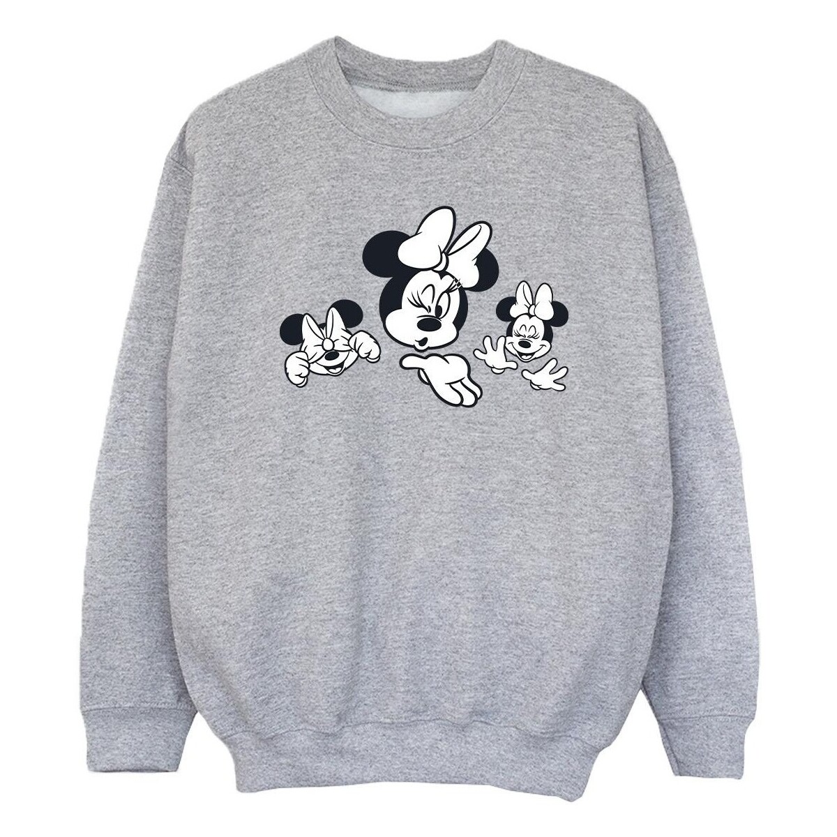 Vêtements Fille Sweats Disney Minnie Mouse Three Faces Gris