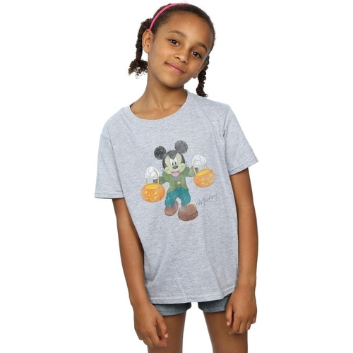 Vêtements Fille T-shirts manches longues Disney Frankenstein Mickey Mouse Gris