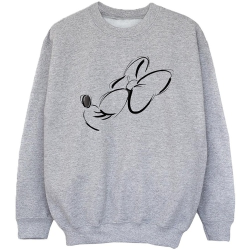 Vêtements Fille Sweats Disney Minnie Mouse Nose Up Gris