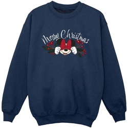 Vêtements Garçon Sweats Disney Minnie Mouse Christmas Holly Bleu