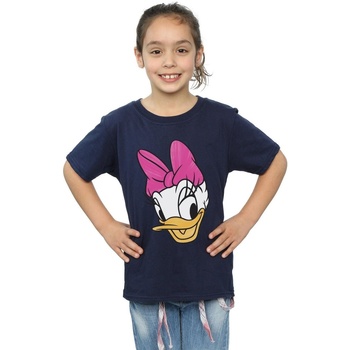 Vêtements Fille T-shirts manches longues Disney Daisy Duck Head Painted Bleu