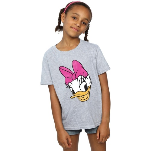 Vêtements Fille T-shirts manches longues Disney Daisy Duck Head Painted Gris