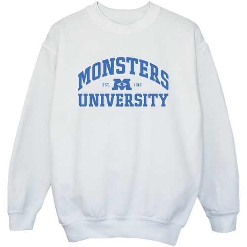 Vêtements Garçon Sweats Disney Monsters University Logo Blanc