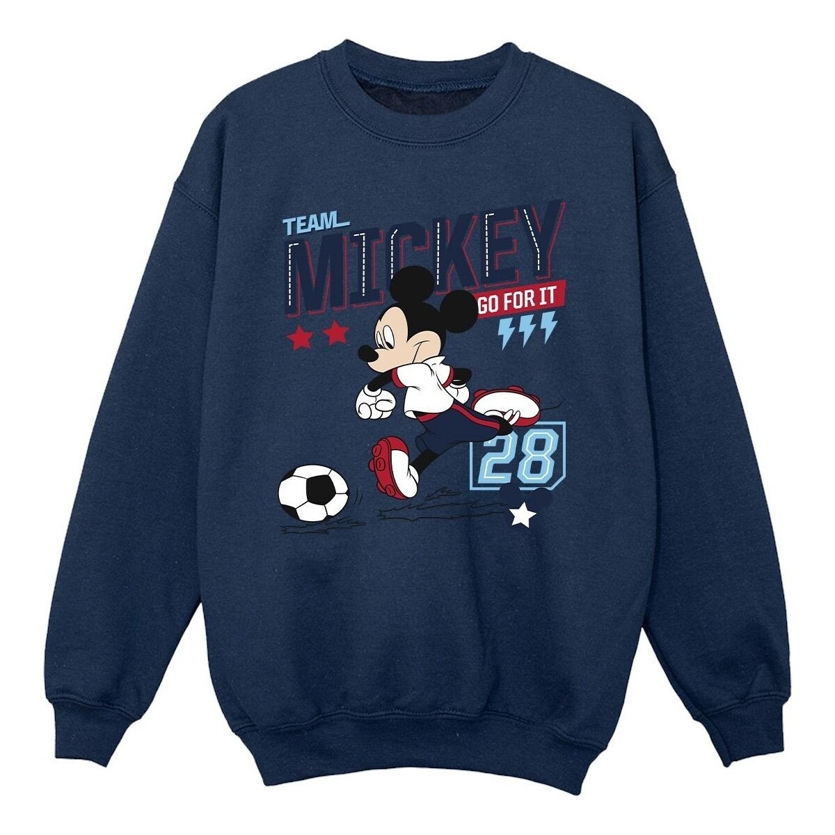 Vêtements Fille Sweats Disney Mickey Mouse Team Mickey Football Bleu