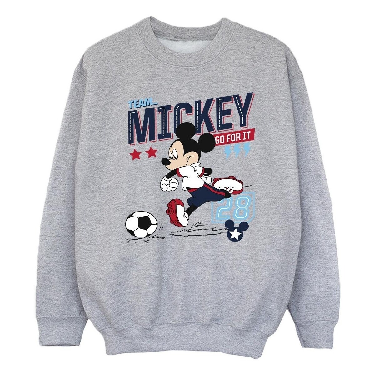 Vêtements Fille Sweats Disney Mickey Mouse Team Mickey Football Gris