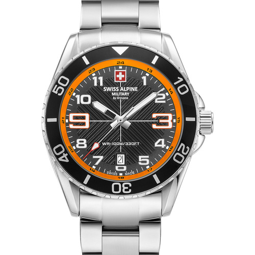 Swiss Military 7053.9117 Homme Montres Analogiques Swiss Alpine Military Swiss Military 7029.1139, Quartz, 42mm, 10ATM Autres