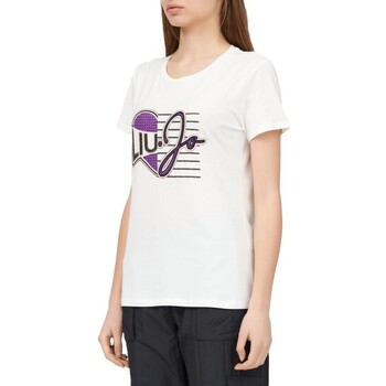 Vêtements Femme T-shirts Lace-up & Polos Liu Jo  Blanc