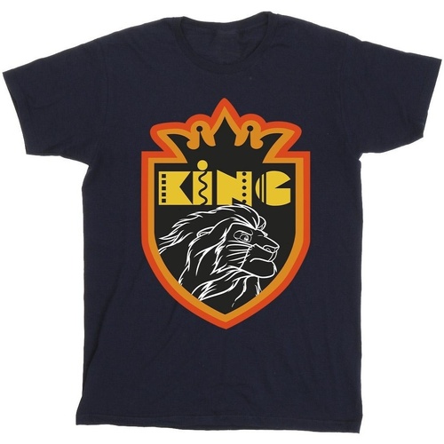 Vêtements Fille T-shirts manches longues Disney The Lion King Crest Bleu