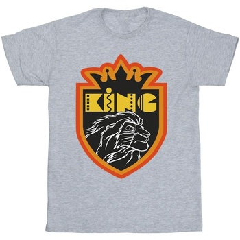 Vêtements Fille T-shirts manches longues Disney The Lion King Crest Gris