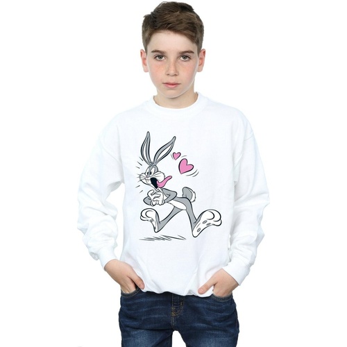 Vêtements Garçon Sweats Dessins Animés Bugs Bunny In Love Blanc
