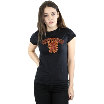 Vêtements Femme T-shirts manches longues Harry Potter Gryffindor Sport Emblem Noir