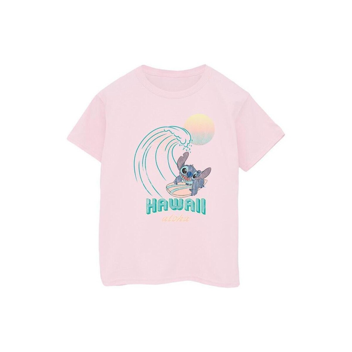 Vêtements Fille T-shirts manches longues Disney Lilo And Stitch Hawaii Rouge