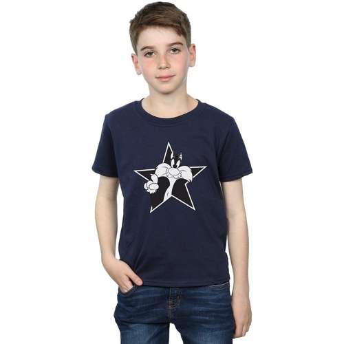 Vêtements Garçon T-shirts manches courtes Dessins Animés Sylvester Mono Star Bleu