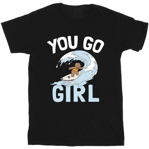 Vêtements Fille T-shirts manches longues Disney Lilo And Stitch You Go Girl Noir