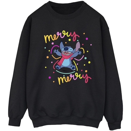 Vêtements Femme Sweats Disney Lilo & Stitch Merry Rainbow Noir