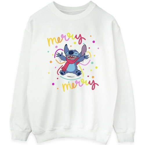 Vêtements Femme Sweats Disney Lilo & Stitch Merry Rainbow Blanc