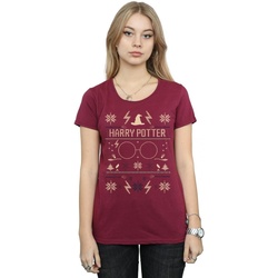 Vêtements Femme T-shirts manches longues Harry Potter Christmas Pattern Multicolore