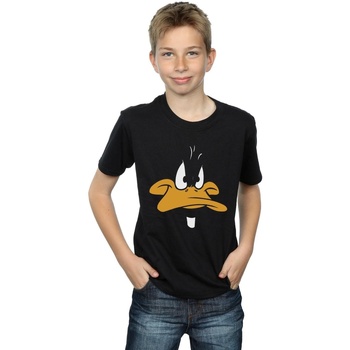 Vêtements Garçon T-shirts manches courtes Dessins Animés Daffy Duck Big Face Noir