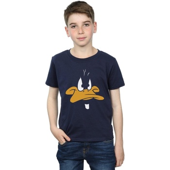 Vêtements Garçon T-shirts manches courtes Dessins Animés Daffy Duck Big Face Bleu