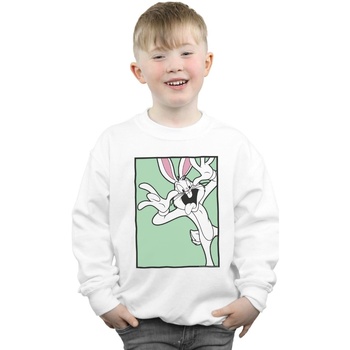 Vêtements Garçon Sweats Dessins Animés Bugs Bunny Funny Face Blanc