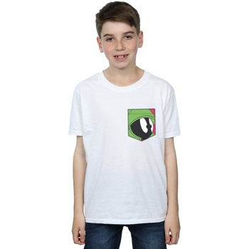 Vêtements Garçon T-shirts manches courtes Dessins Animés TEEN Matty Beta-print organic cotton hoodie Pocket Blanc
