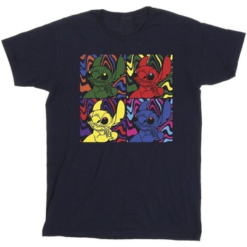 Vêtements Fille T-shirts manches longues Disney Lilo & Stitch Pop Art Bleu