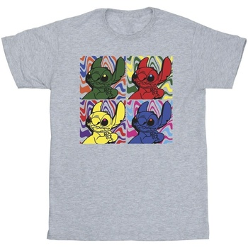 Vêtements Fille T-shirts manches longues Disney Lilo & Stitch Pop Art Gris