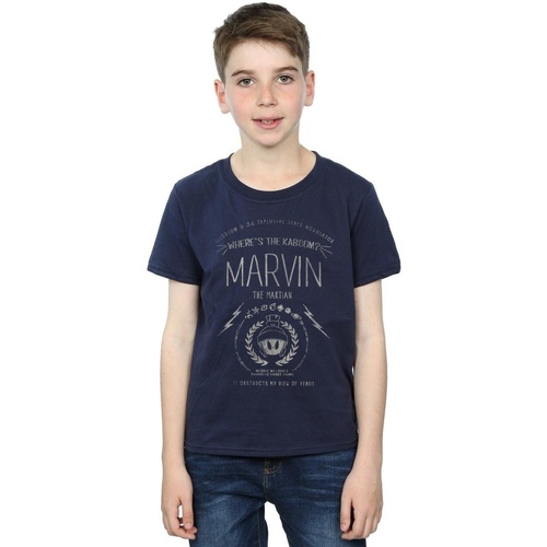 Vêtements Garçon T-shirts manches courtes Dessins Animés Marvin The Martian Where's The Kaboom Bleu