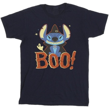 Vêtements Fille T-shirts manches longues Disney Lilo & Stitch Boo! Bleu