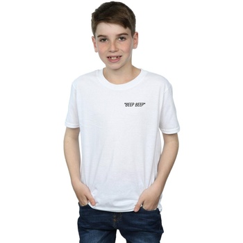 Vêtements Garçon T-shirts manches courtes Dessins Animés Beep Beep Breast Print Blanc