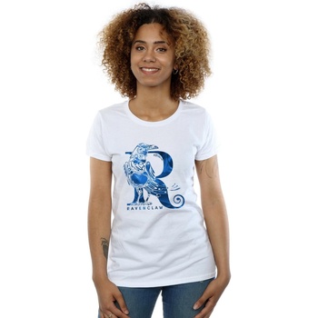 Vêtements Femme T-shirts manches longues Harry Potter Ravenclaw Raven Blanc