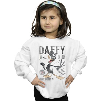 Vêtements Fille Sweats Dessins Animés Daffy Duck Concert Blanc