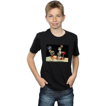 Vêtements Garçon T-shirts manches courtes Dessins Animés Bugs Bunny Spaced Noir