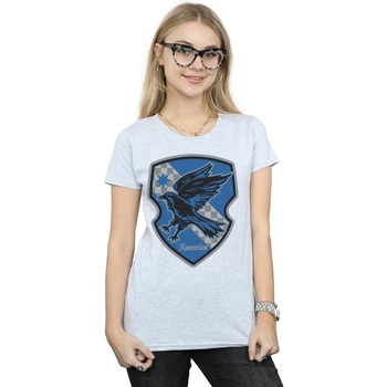 Vêtements Femme T-shirts manches longues Harry Potter Ravenclaw Crest Flat Gris