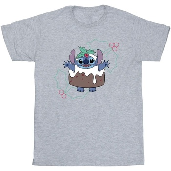 Vêtements Fille T-shirts manches longues Disney Lilo & Stitch Pudding Holly Gris