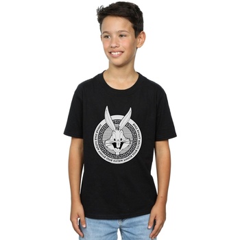 Vêtements Garçon T-shirts manches courtes Dessins Animés Bugs Bunny Greek Circle Noir