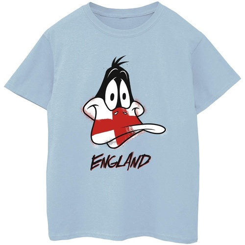 Vêtements Garçon T-shirts manches courtes Dessins Animés Daffy England Face Bleu