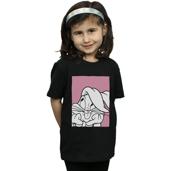 Vêtements Fille T-shirts manches longues Dessins Animés Bugs Bunny Adore Noir