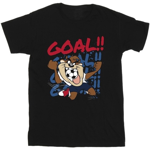 Vêtements Garçon T-shirts manches courtes Dessins Animés Taz Goal Goal Goal Noir