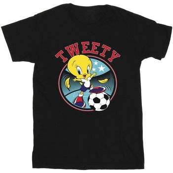 Vêtements Garçon T-shirts & Polos Dessins Animés Tweety Football Circle Noir