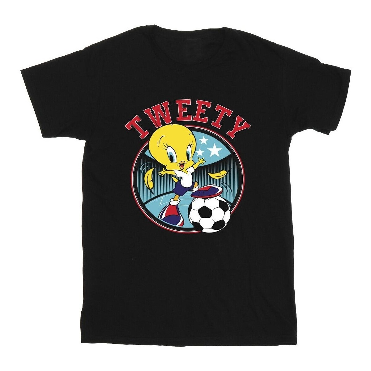 Vêtements Garçon T-shirts manches courtes Dessins Animés Tweety Football Circle Noir